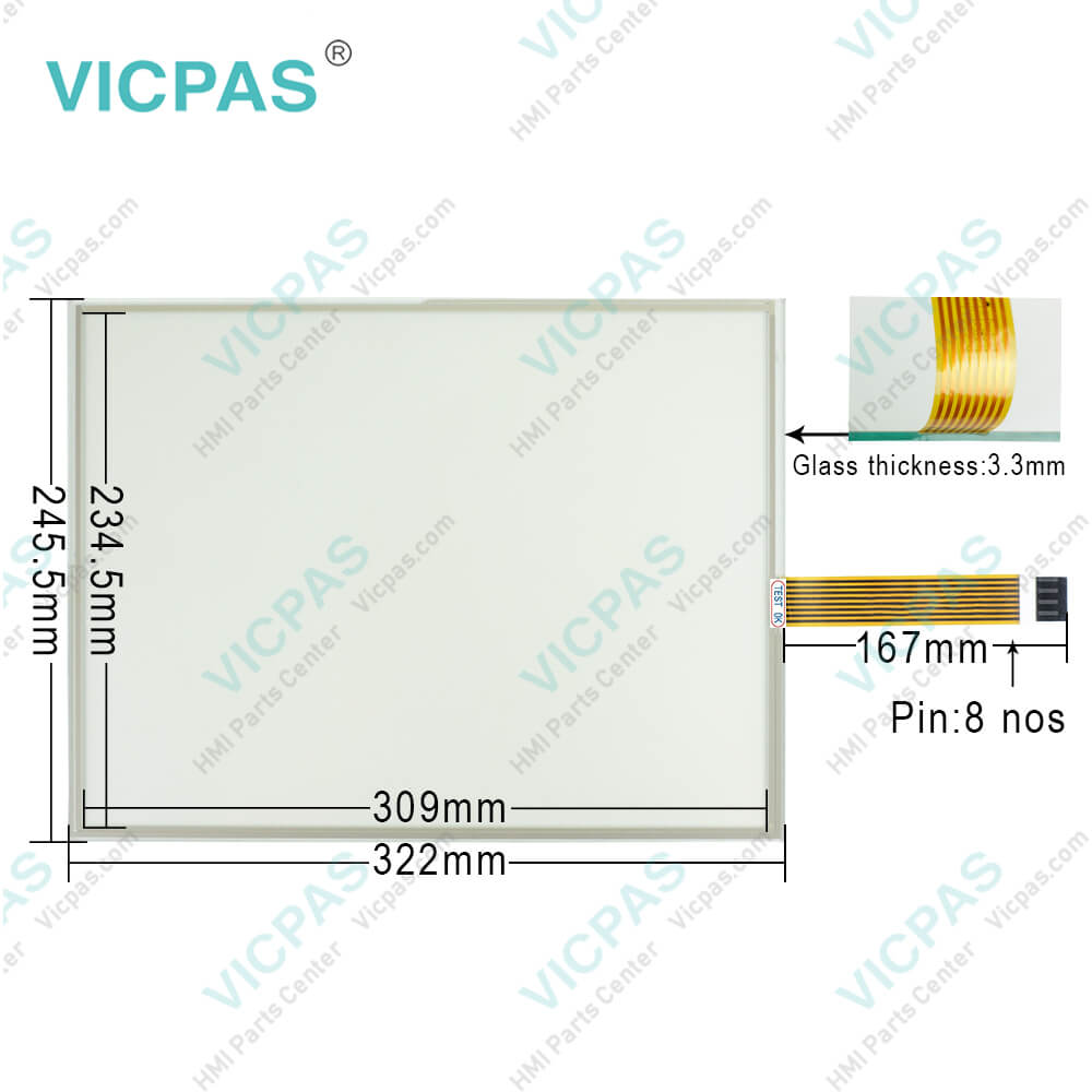 Allen Bradley 2711P-RDT15C Touch Glass