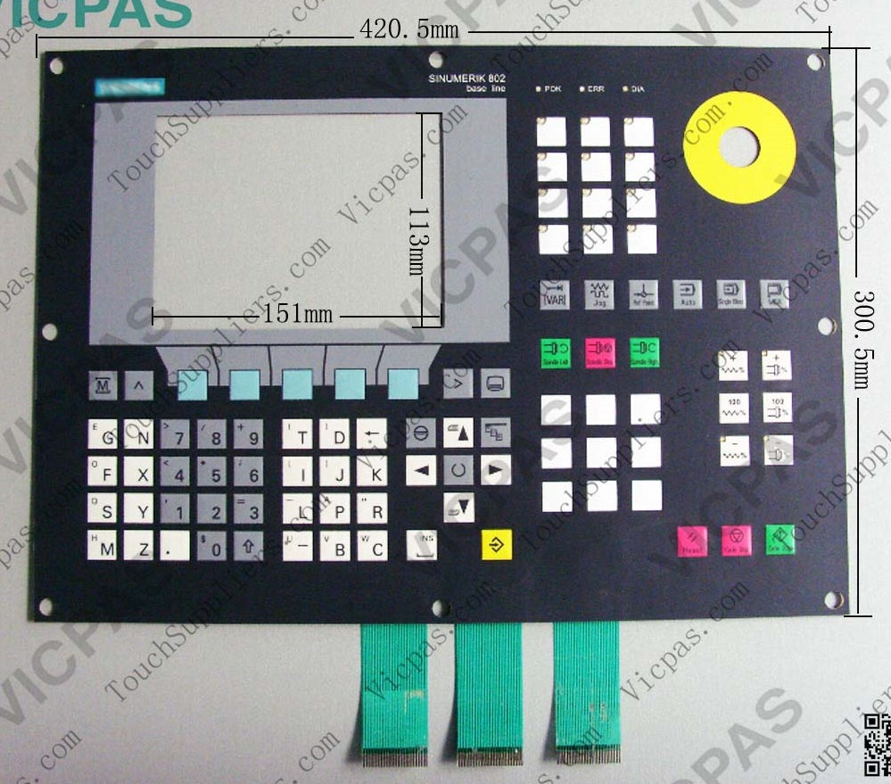 Siemens 802D Membrane Keypad