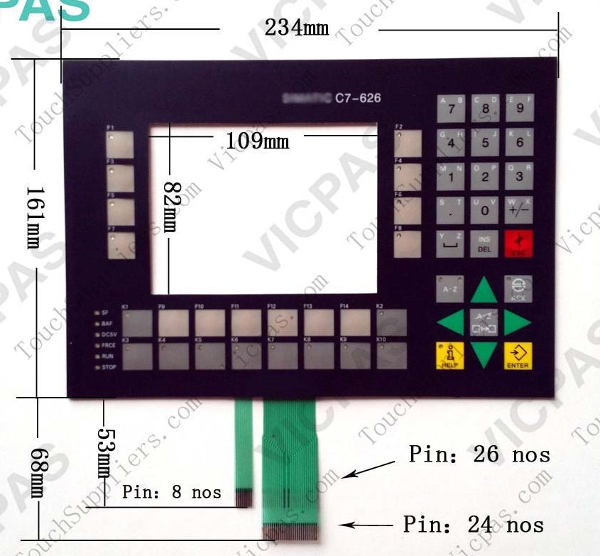 Siemens C7-626 Membrane Keypad
