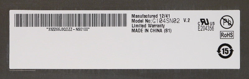 AU Optronics G104SN02 V.2