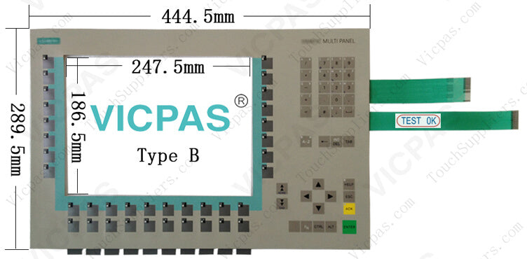 Siemens MP370 12" Membrane Keypad Type B