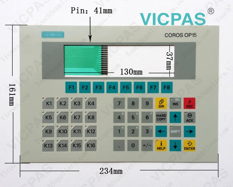 Siemens OP15 Membrane Keypad Type C