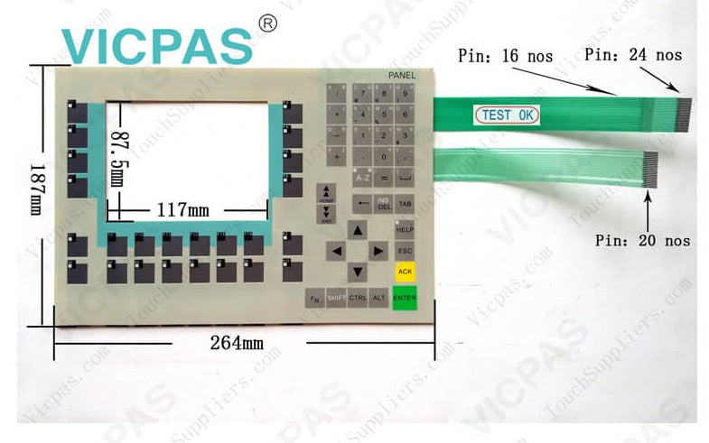Siemens OP270 6" Membrane Keypad