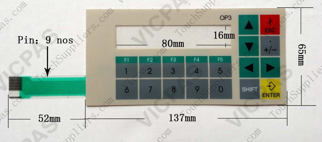 Siemens OP3 Membrane Keypad