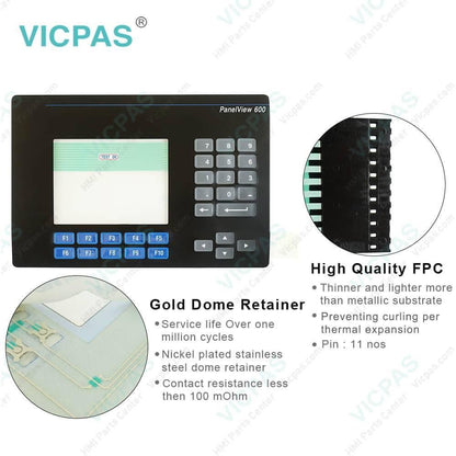 Allen Bradley 2711-B6 Membrane Keypad