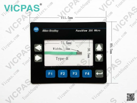 Allen Bradley 2711-M3A18L1 Membrane Keypad Type B