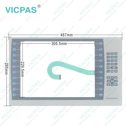 Allen Bradley 2711P-B15C22D9P Membrane Keypad