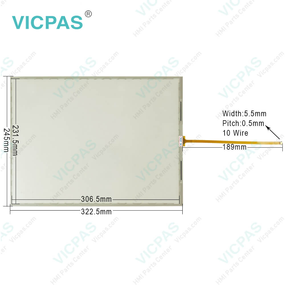 Allen Bradley 2711P-B15C22D9P Touch Glass