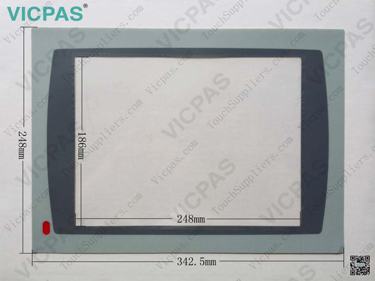 Allen Bradley 2711P-RDT12 Front Overlay