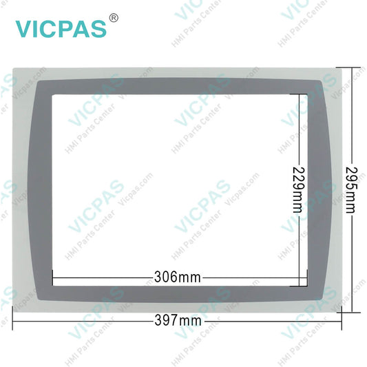 Allen Bradley 2711P-RDT15C Front Overlay
