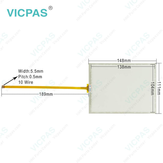 Allen Bradley 2711P-T7C22A9P Touch Glass