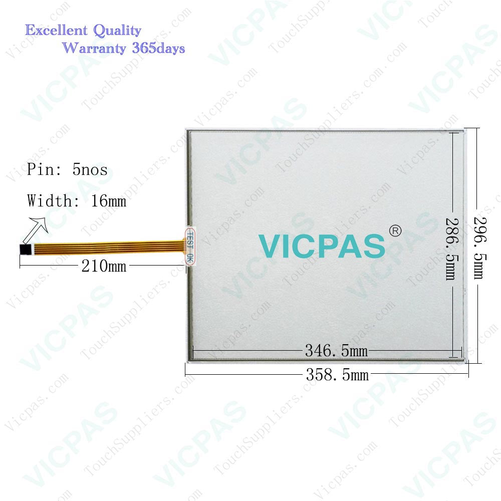 Allen Bradley 6186M-17PTSS Touch Glass
