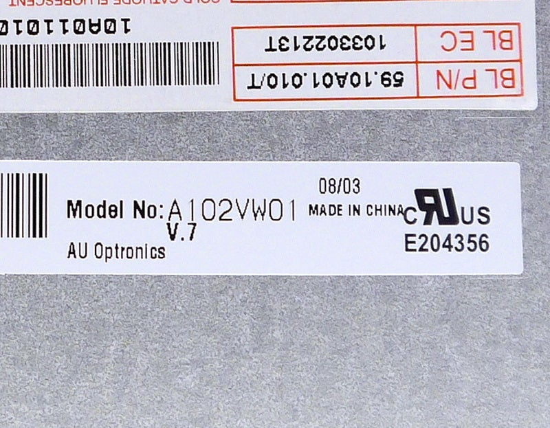 AU Optronics A102VW01 V.7