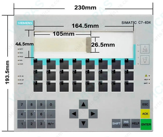 Siemens C7-634 Membrane Keypad