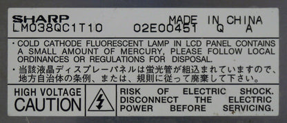 Sharp LM038QC1T10