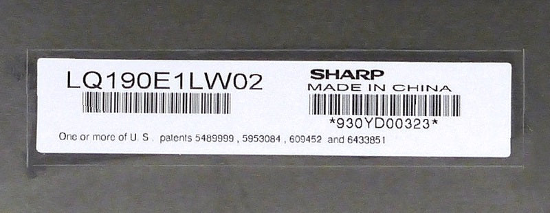 Sharp LQ190E1LW02