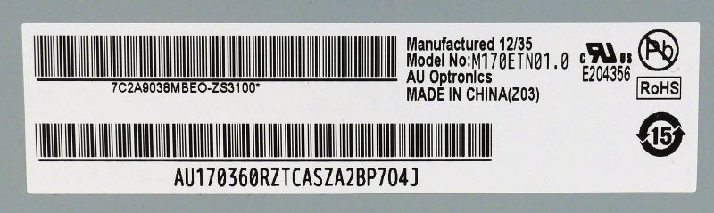 AU Optronics M170ETN01.0