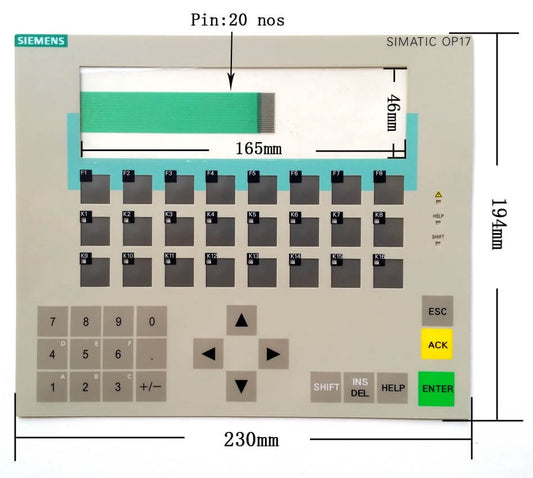 Siemens OP17 Membrane Keypad
