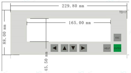 Siemens TD17 Membrane Keypad