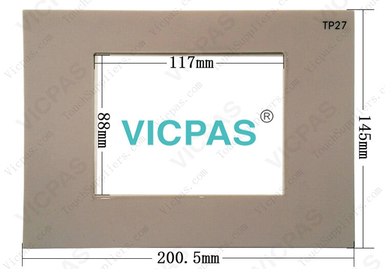 Siemens TP27 6" Front Overlay